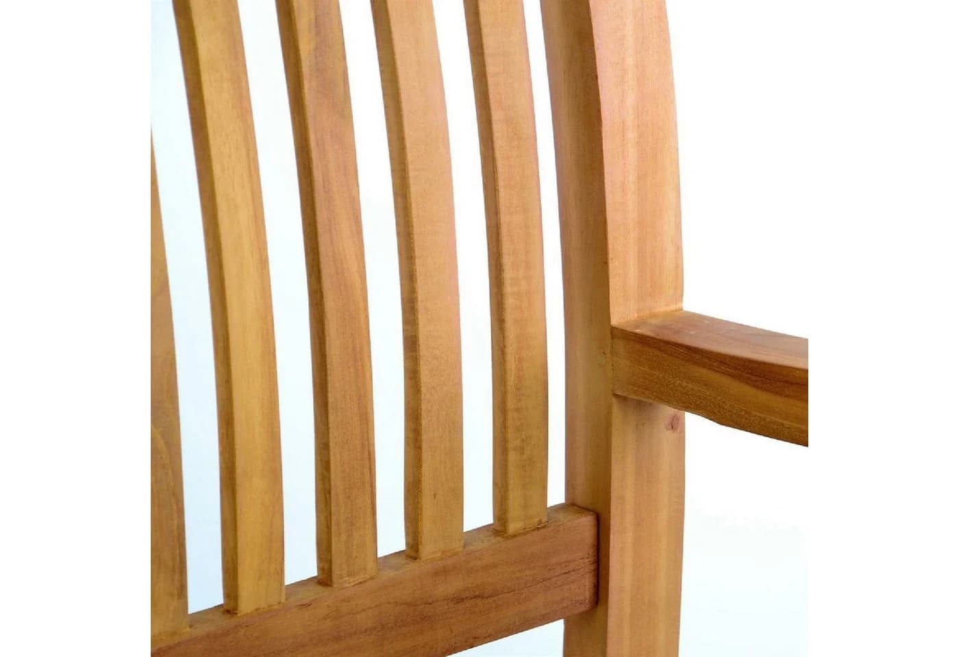 VCM 4-Sitzer Gartenbank Parkbank Teak Holz Braun Landhausstil - Bild 4