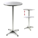 VCM Stehtisch Bistrotisch Edelstahl Aluminium Silber Bild 1