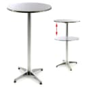 VCM Stehtisch Bistrotisch Edelstahl Aluminium Silber Bild 2