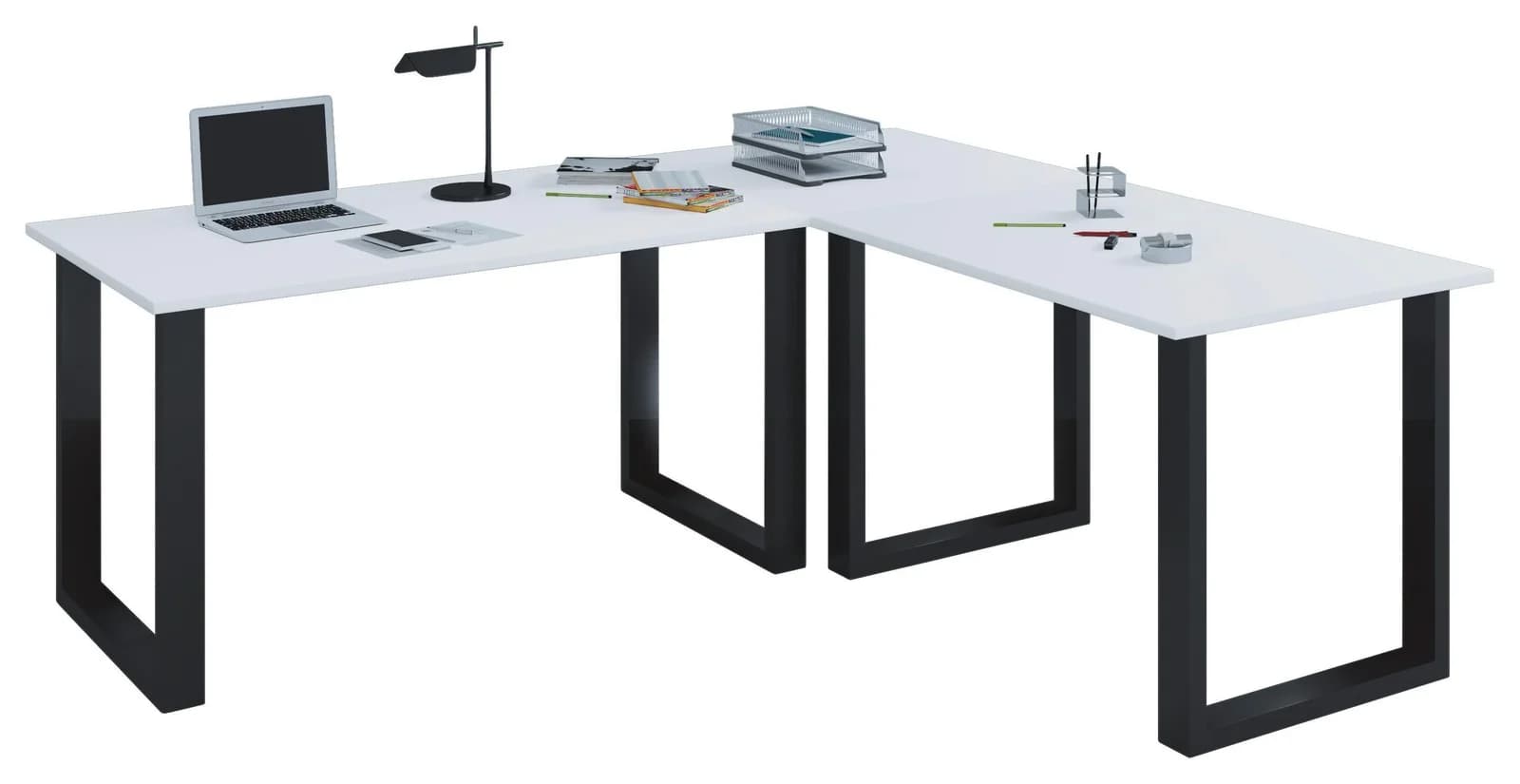VCM Eckschreibtisch Lona Holzstruktur-Nachbildung 220x160 cm - Bild 2