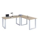 VCM Eckschreibtisch Lona Holzstruktur-Nachbildung 160x160 cm Bild 1
