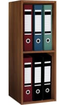 VCM Holzregal Offas 2f Braun Kern-Nussbaum Bild 2