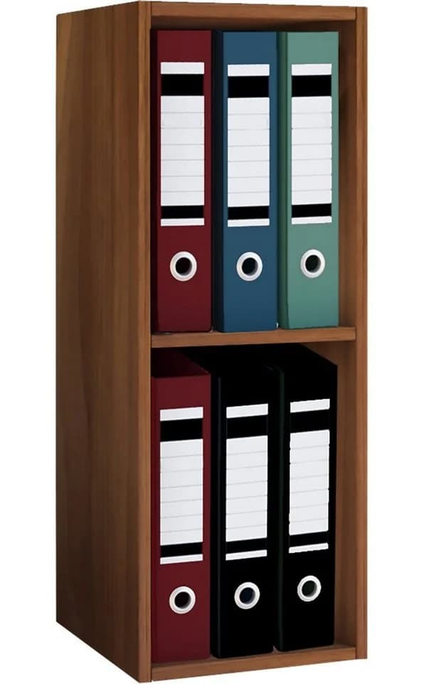 VCM Holzregal Offas 2f Braun Kern-Nussbaum - Bild 2