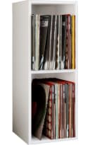 VCM Holz Stand Regal Weiß 2-fach LP Schallplatten Bild 2