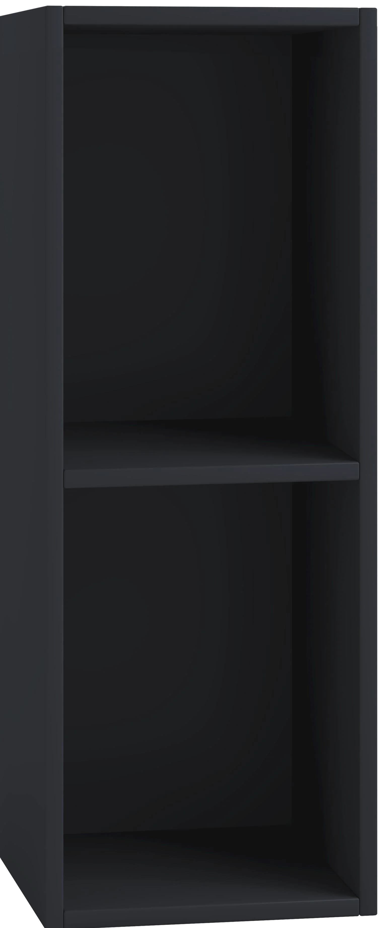 VCM Holz Stand Regal Schwarz LP Schallplatten Regal 2fach