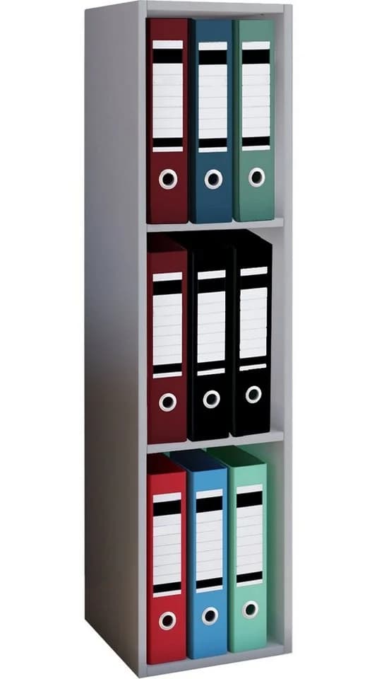VCM Büroregal Offas Grau mit 2 Einlegeböden - Bild 2