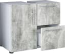 VCM Waschbeckenschrank Flandu Weiß Beton-Optik Bild 2