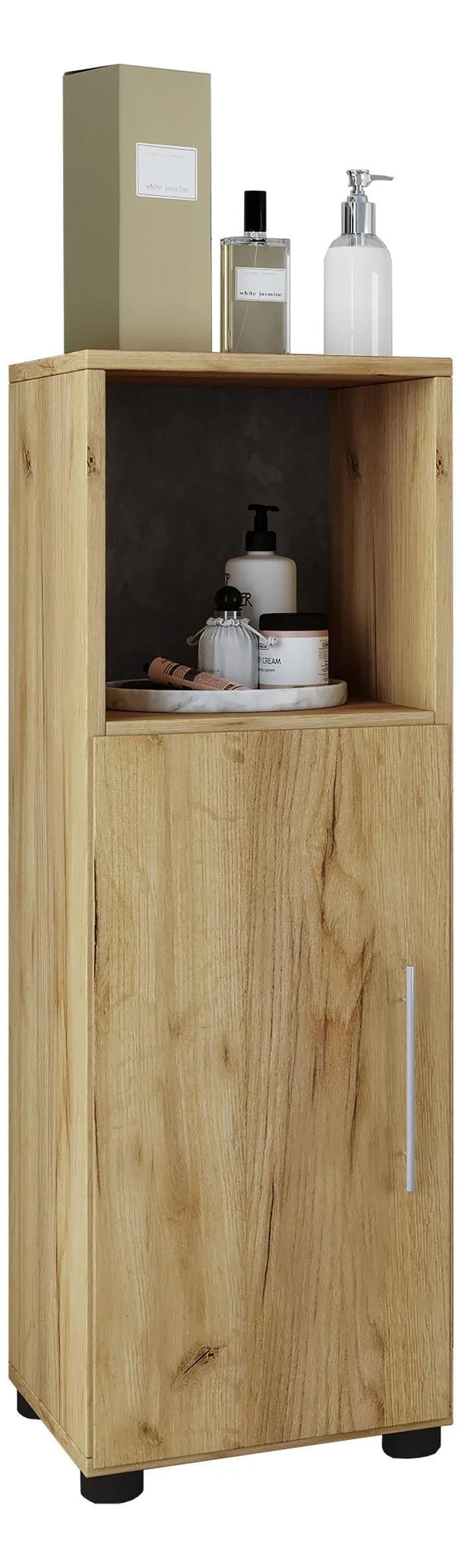 VCM Midischrank Flandu Holz Badmöbel Honig-Eiche - Bild 2