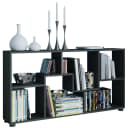 VCM Regal Pintal Schwarz Holzwerkstoff 6 Fächer Raumteiler Bild 2