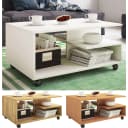 VCM Couchtisch Stango L Weiß Holzwerkstoff mit Stauraum Bild 1