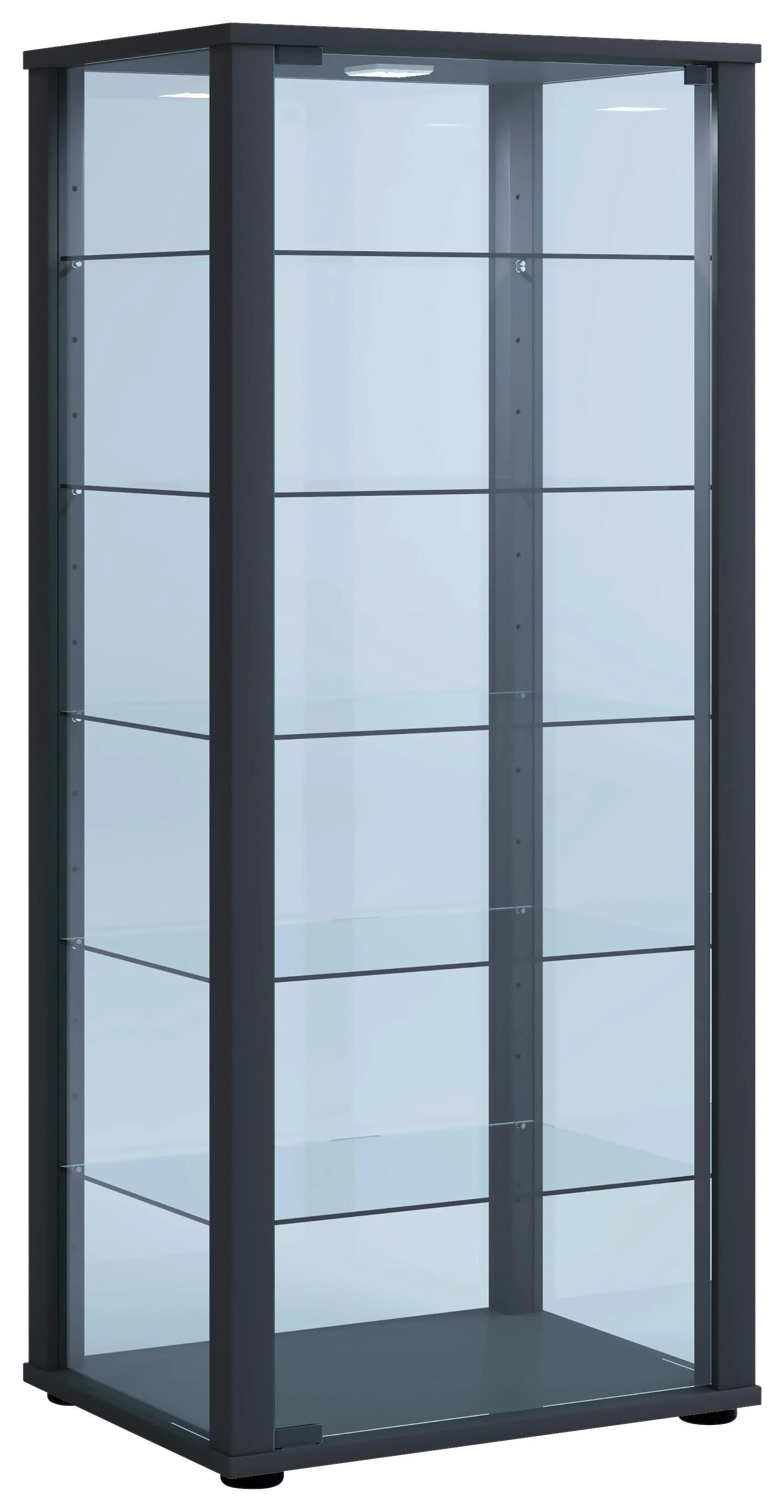 VCM Glasvitrine stehend Kavisa L mit ESG-Sicherheitsglas und Holzstruktur - Bild 2