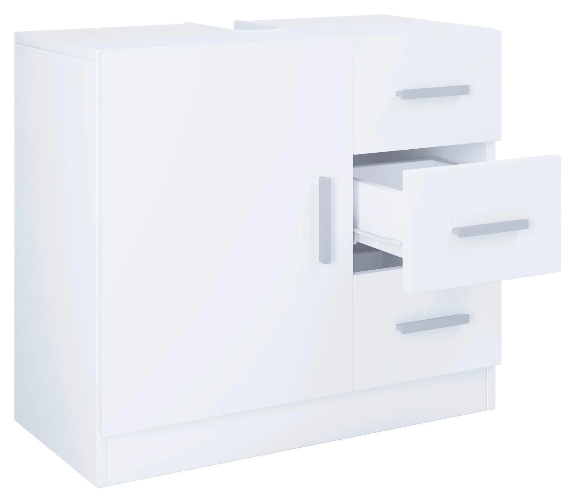 VCM Holz Waschbeckenunterschrank Badschrank Modern 3 Schubladen 1 Tür - Bild 2