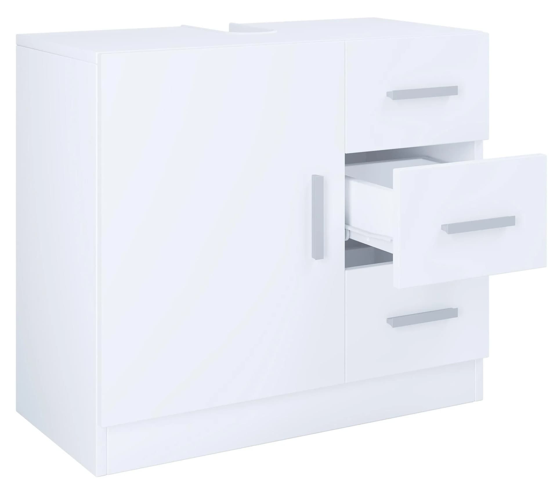 VCM Holz Waschbeckenunterschrank Badschrank Modern 3 Schubladen 1 Tür - Bild 3