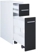 VCM Nischenschrank Zalo Schwarz Weiß 2 Schubladen Bild 2