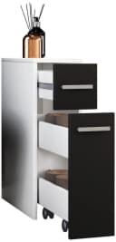 VCM Nischenschrank Zalo Schwarz Weiß 2 Schubladen Bild 3