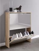 VCM Schuhschrank Stido L Honig-Eiche mit Spiegel Bild 3