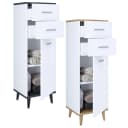 VCM Midischrank Landos Badmöbel Weiß Anthrazit Modern Bild 1