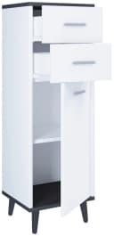 VCM Midischrank Landos Badmöbel Weiß Anthrazit Modern Bild 2