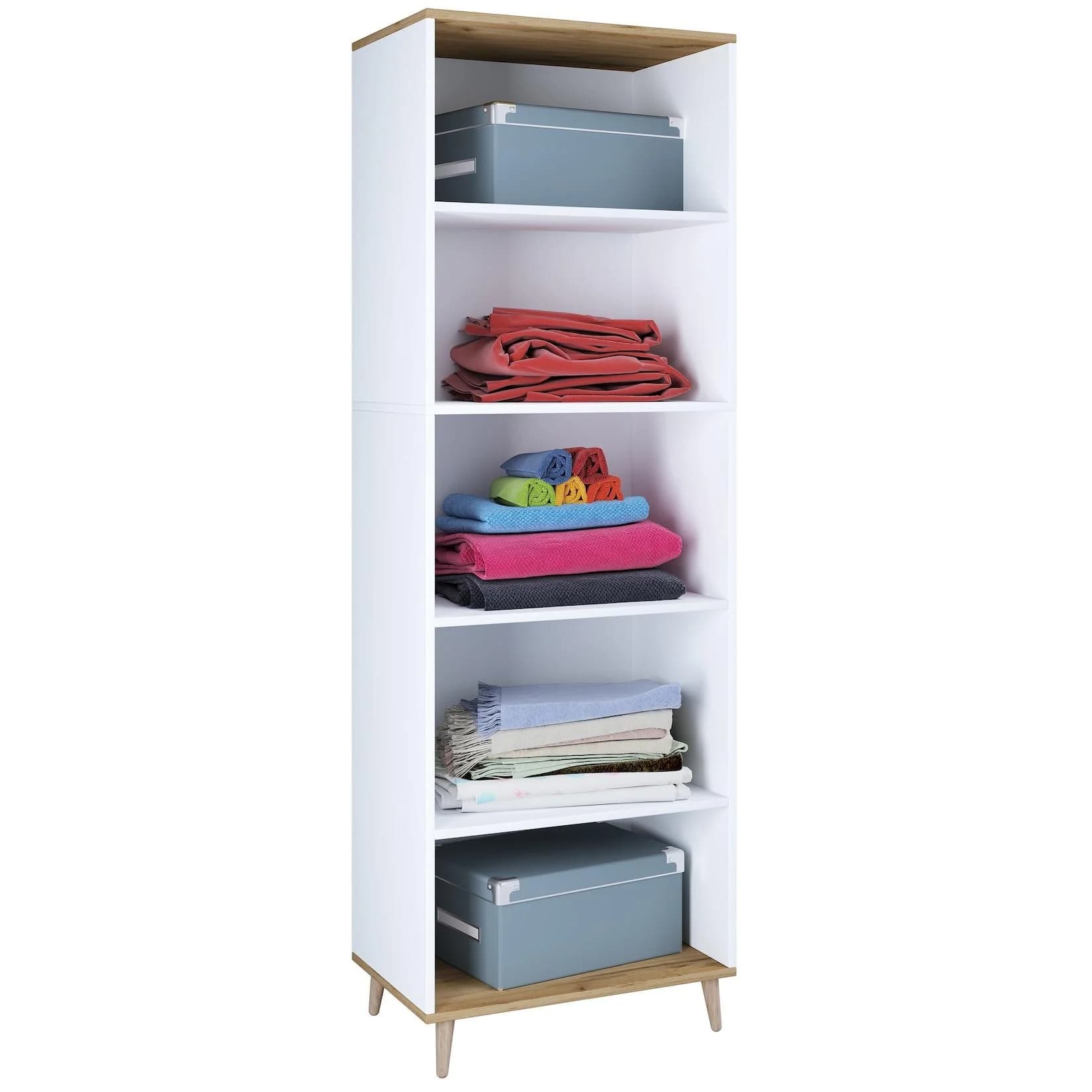VCM Holz Regal 5 Fächer Mehrzweckschrank
