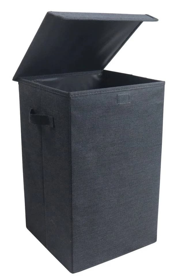 VCM Faltbox Wäschekorb Dreso M Anthrazit mit Deckel - Bild 2