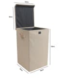 VCM Faltbox Wäschekorb Dreso M Anthrazit mit Deckel Bild 4