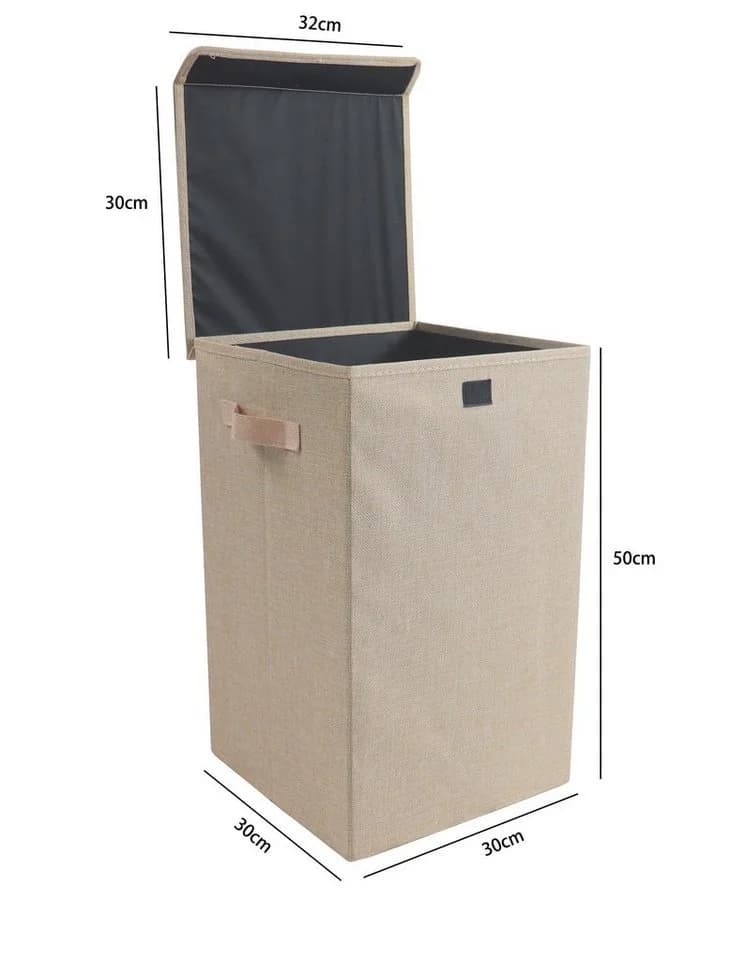 VCM Faltbox Wäschekorb Dreso M Anthrazit mit Deckel - Bild 4