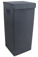 VCM Wäschekorb Stoffbox mit Deckel Anthrazit Faltbox Bild 2