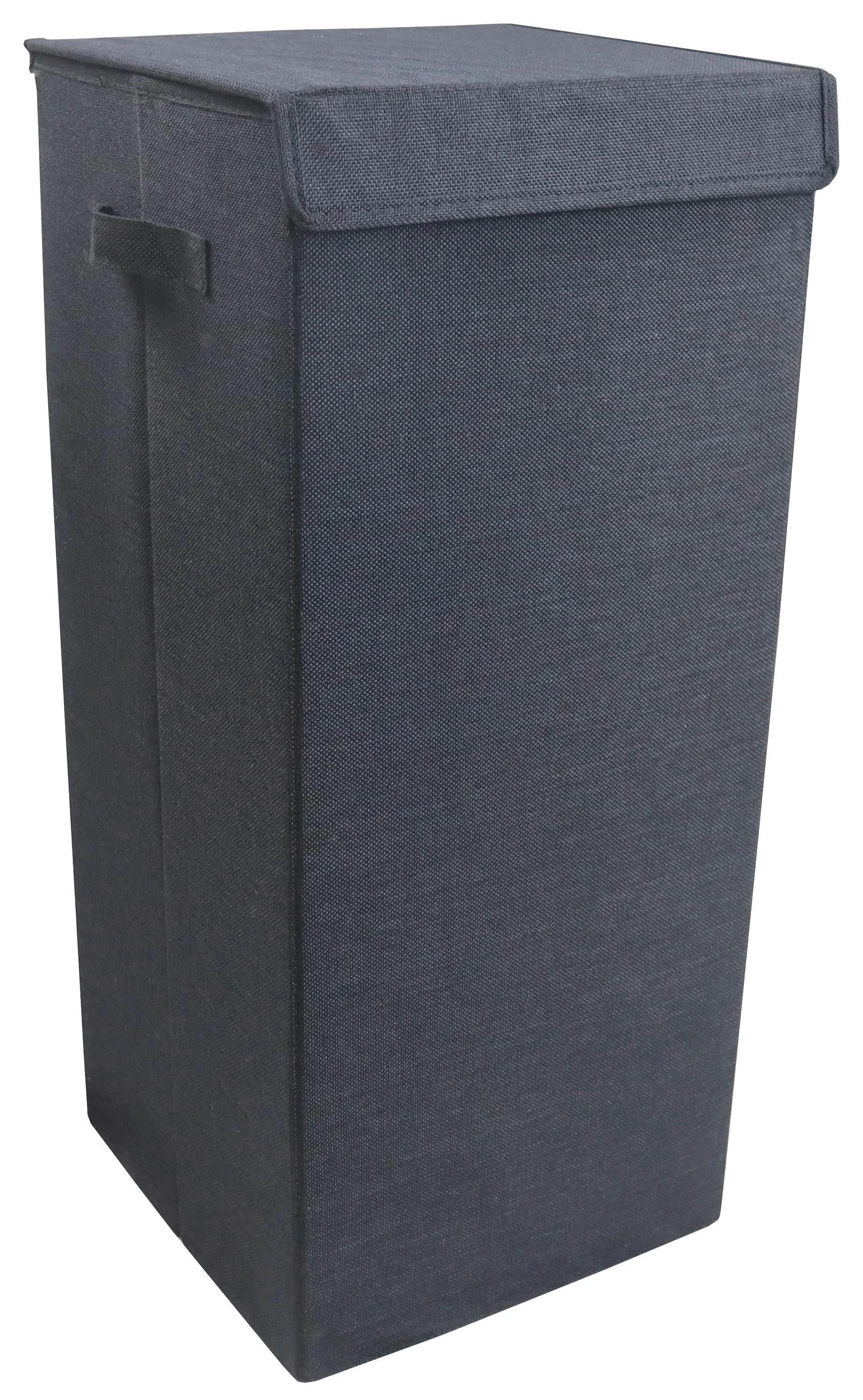 VCM Wäschekorb Stoffbox mit Deckel Anthrazit Faltbox - Bild 5