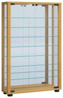 VCM Wandvitrine Glas mit Spiegel Buche Modern Bild 2