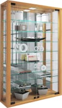 VCM Wandvitrine Glas mit Spiegel Buche Modern Bild 3