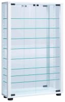 VCM Glasvitrine hängend Weiß ESG-Sicherheitsglas Spiegel Bild 2
