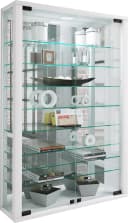 VCM Glasvitrine hängend Weiß ESG-Sicherheitsglas Spiegel Bild 3