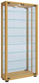 VCM Glasvitrine hängend mit ESG-Sicherheitsglas und Spiegel Bild 2