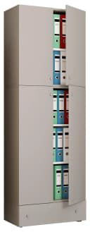 VCM Aktenschrank Lona XXL Grau mit 5 Fächern und Schublade Bild 2