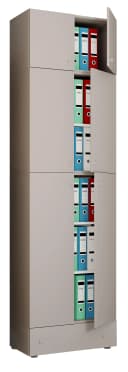VCM Aktenschrank Lona XXL Grau mit 5 Fächern und Schublade Bild 3