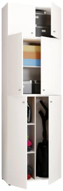 VCM Mehrzweckschrank Lona A Weiß Holz Bild 2