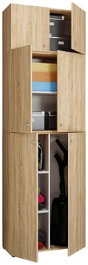 VCM Mehrzweckschrank Lona A Braun Holz 6 Fächer Bild 2