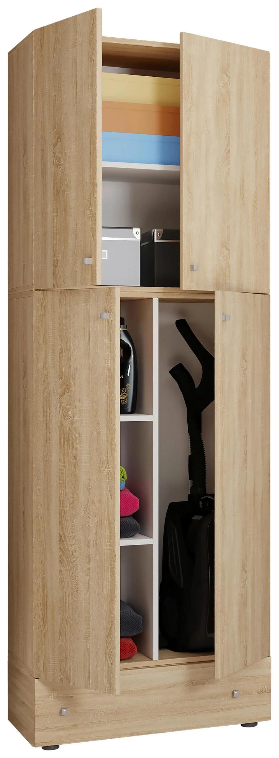 VCM Mehrzweckschrank Lona S Holz Braun 200cm - Bild 2