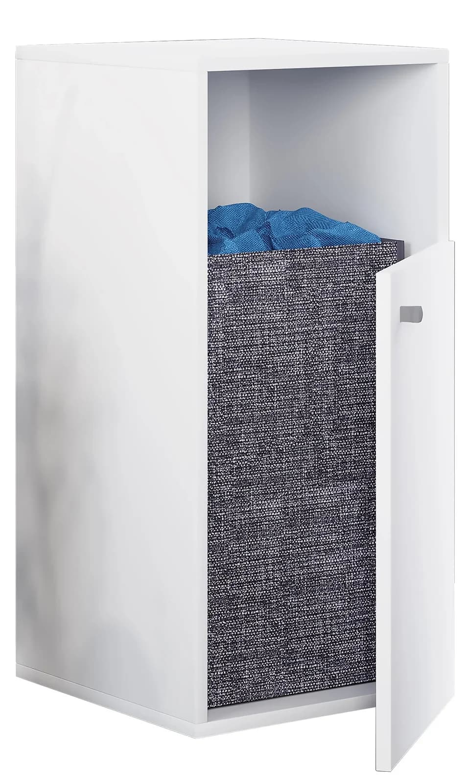 VCM Wäscheschrank Dreso L 1f Weiß Holz - Bild 3