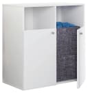 Wäscheschrank aus Holz und Stoff im VCM-Stil Bild 2