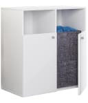 Wäscheschrank aus Holz und Stoff im VCM-Stil Bild 3