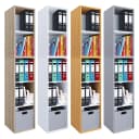 VCM Bücherregal Lona I 5f Braun Holz Büroregal mit 5 Fächern Bild 1