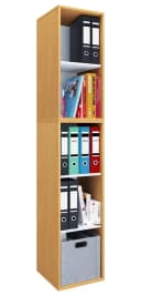 VCM Bücherregal Lona I 5f Braun Holz Büroregal mit 5 Fächern Bild 3