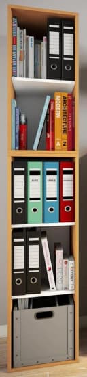 VCM Bücherregal Lona I 5f Braun Holz Büroregal mit 5 Fächern Bild 4