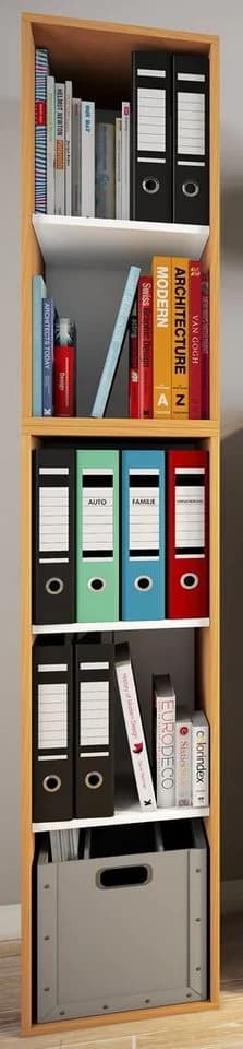 VCM Bücherregal Lona I 5f Braun Holz Büroregal mit 5 Fächern - Bild 4