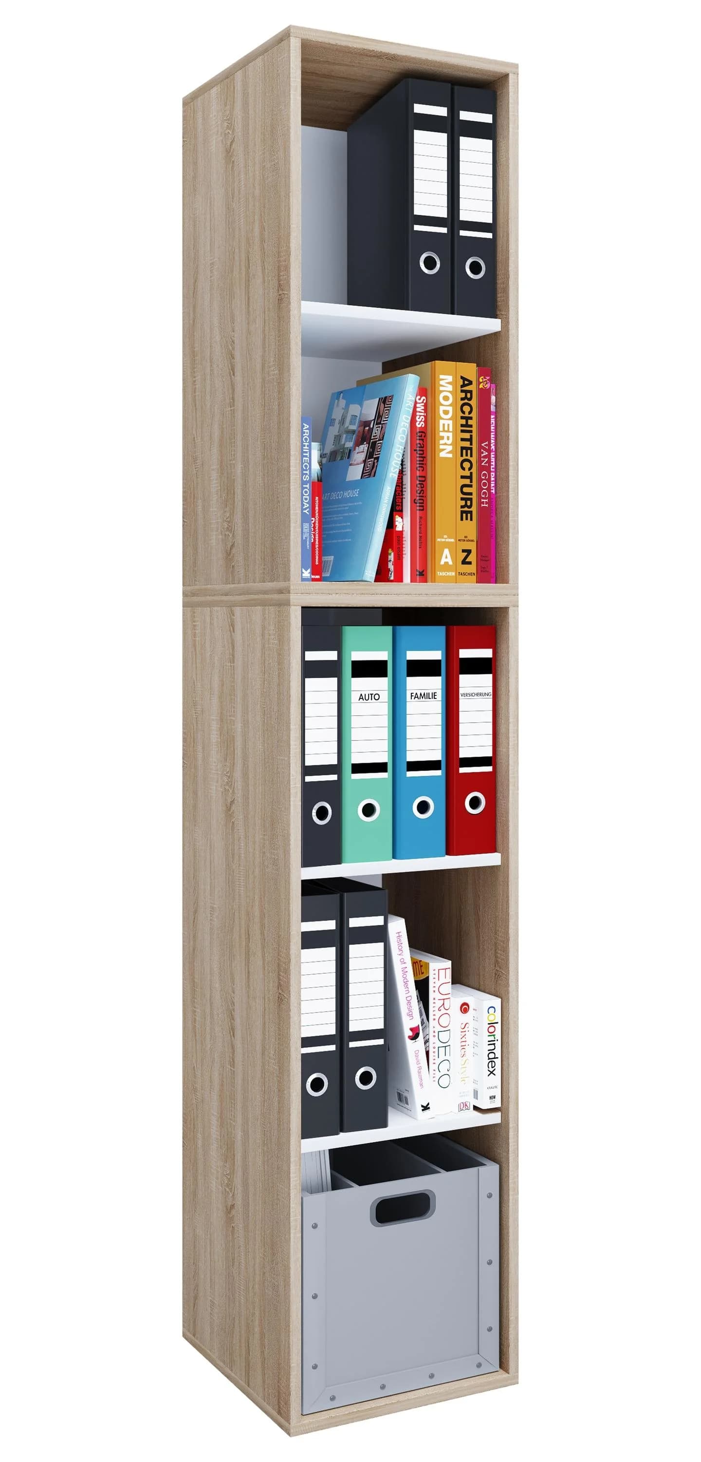 VCM Bücherregal Lona l 5f Braun Sonoma-Eiche Büroregal - Bild 3