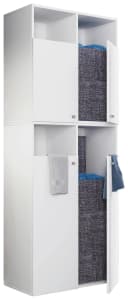 VCM Wäscheschrank Dreso XXL 4f Weiß Bild 2