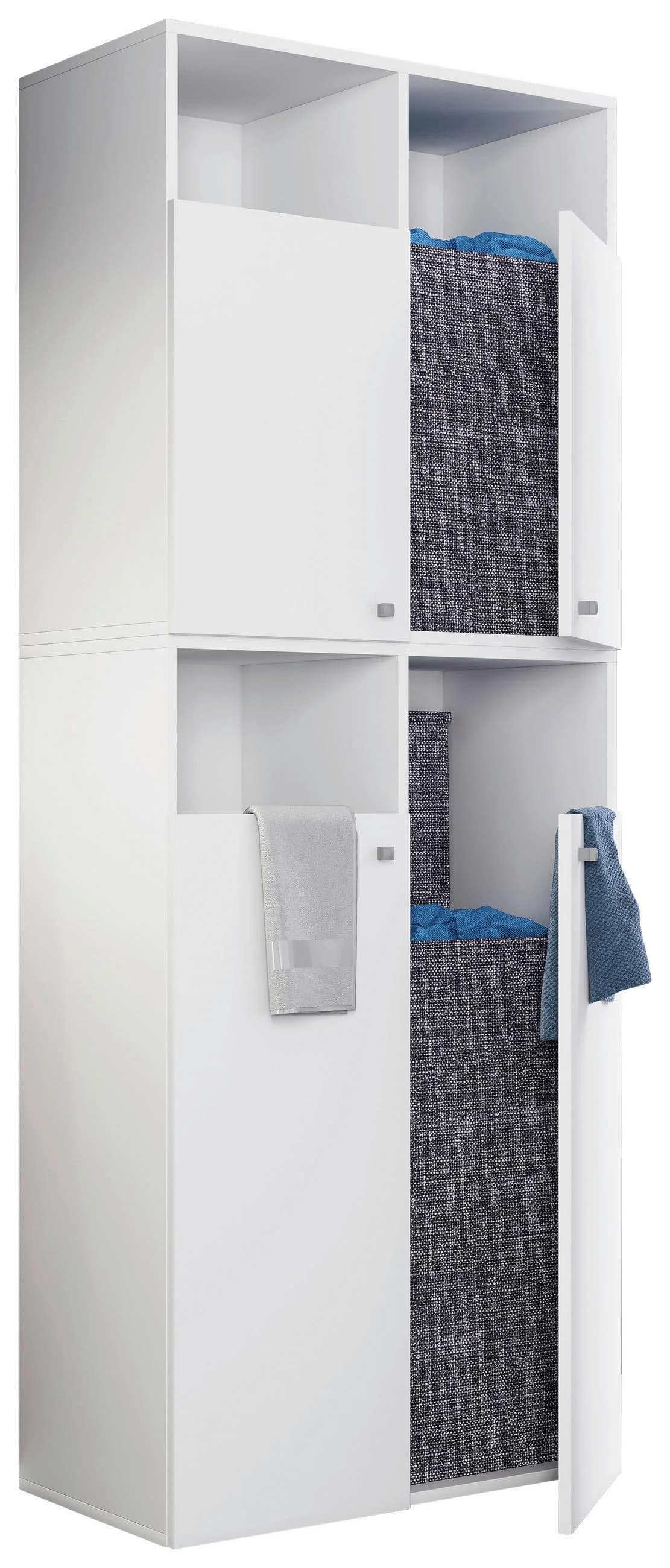 VCM Wäscheschrank Dreso XXL 4f Weiß - Bild 2