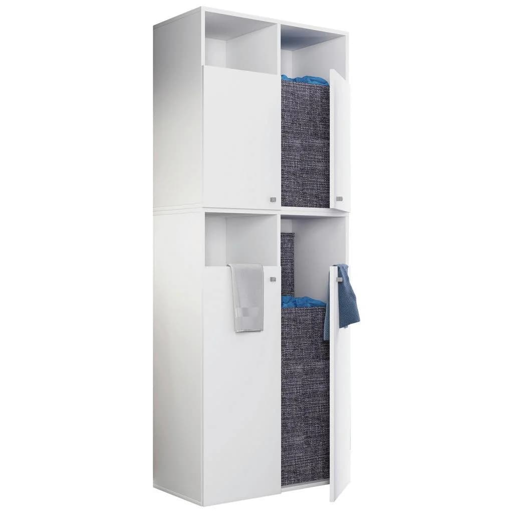 VCM Wäscheschrank Dreso XXL 4f Weiß - Bild 3