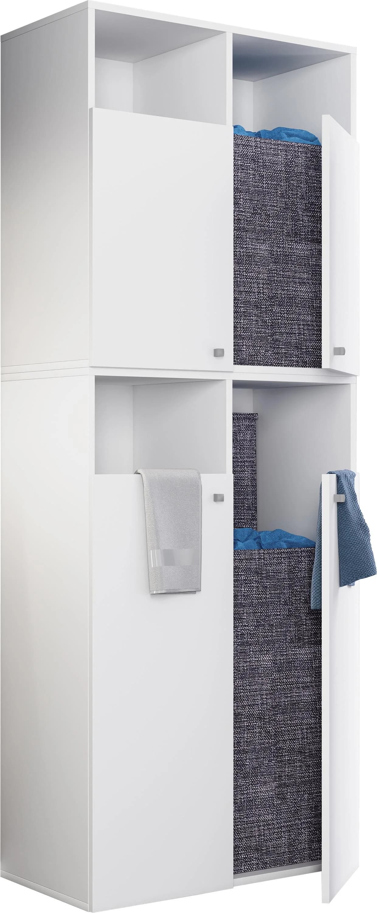 VCM Wäscheschrank Dreso XXL 4f Weiß - Bild 4